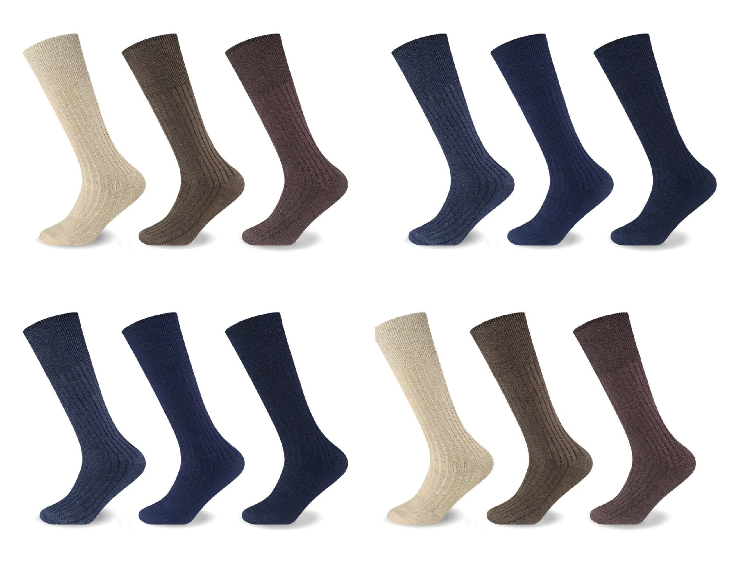 12PACK MENS 100% COTTON SOCKS