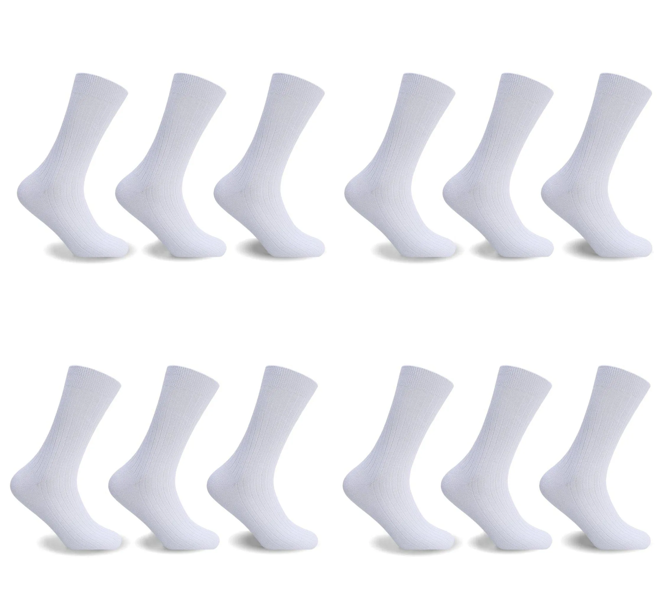 12PACK MENS 100% COTTON SOCKS