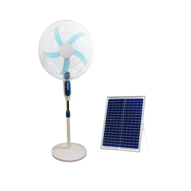 16" Solar Rechargeable Fan With Solar Panel Jg20375110