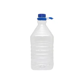 2L PET Plastic Bottle Clear with Lid & Carry Tag