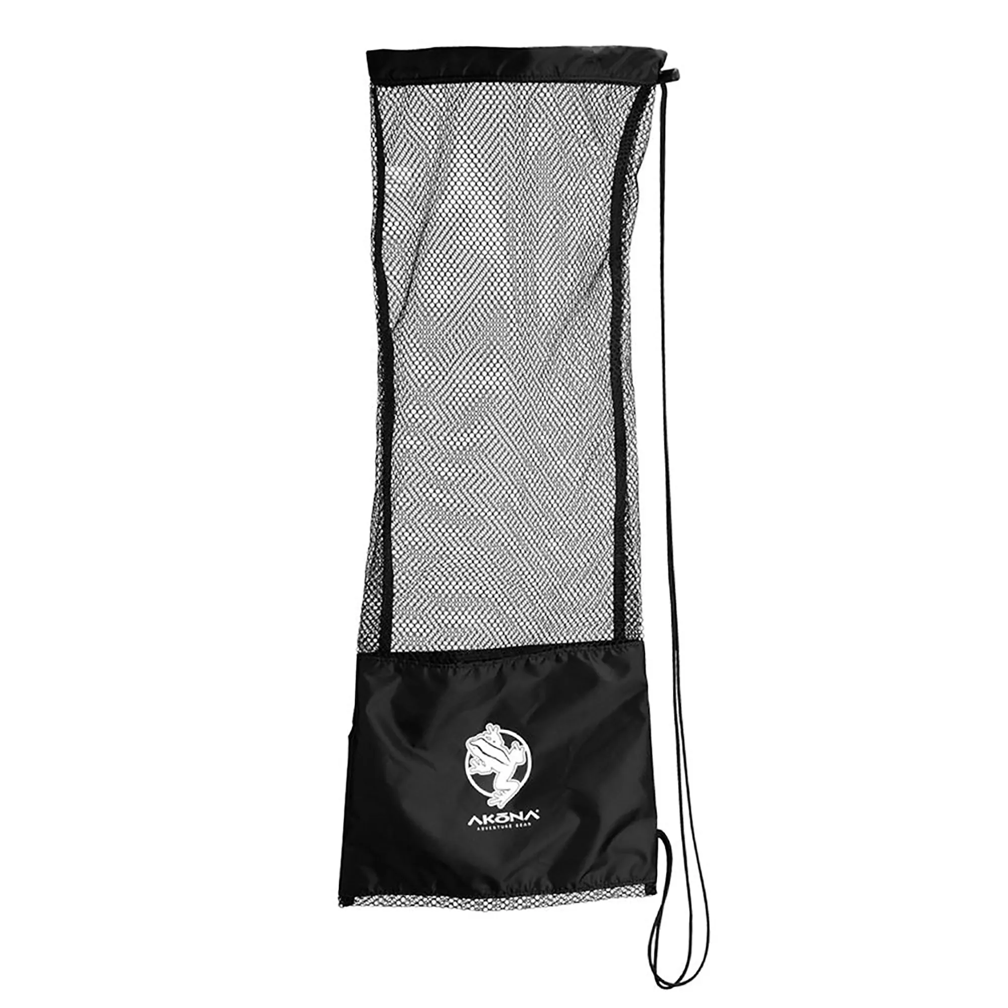 Akona 11" x 30" Mesh Snorkel Bag - Lightweight Travel Gear Bag with Drawstring Closure & Shoulder Carry Rope