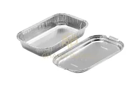 Aluminium Foil Food Containers   Lids 5332 (1000ml)