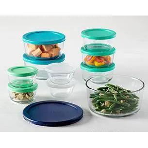 Anchor Hocking 20pc Glass SnugFit Food Storage Container Set