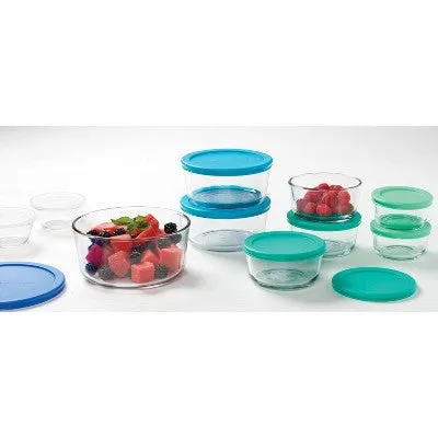 Anchor Hocking 20pc Glass SnugFit Food Storage Container Set