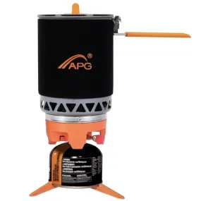 APG Portable Camping Gas Burners 1600ML System Camping Flueless Gas Stove Cooking System