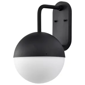 Atmosphere 17 In. LED Outdoor Wall Light Black Finish Opal Glass