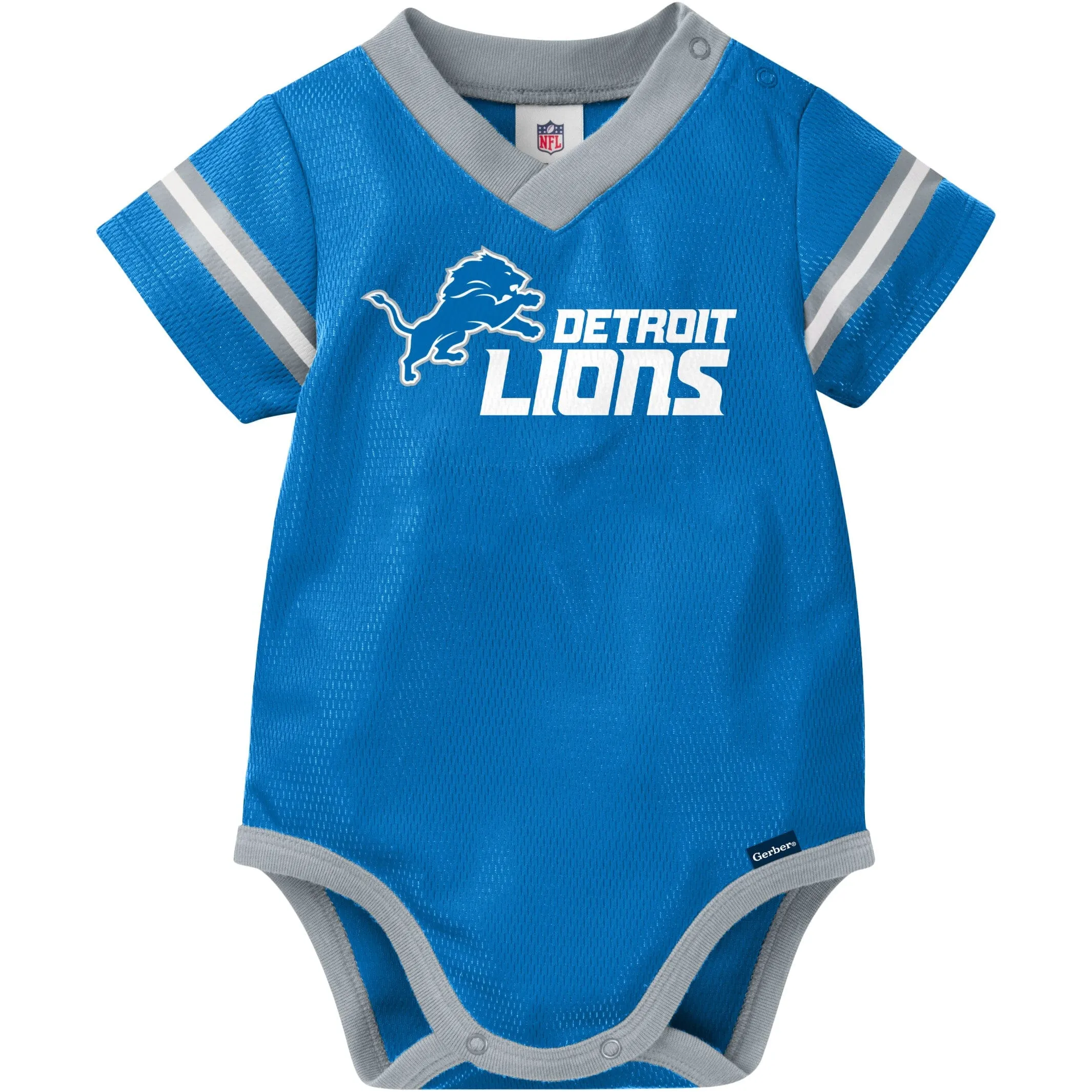 Baby Boys Lions Short Sleeve Jersey Bodysuit