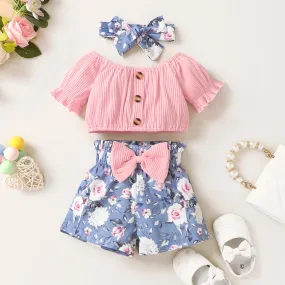 Baby Girl Floral Set