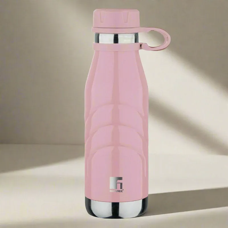 Bergner Walking Aqua Flex Thermosteel Hot And Cold Flask (Pink) - 750 ML