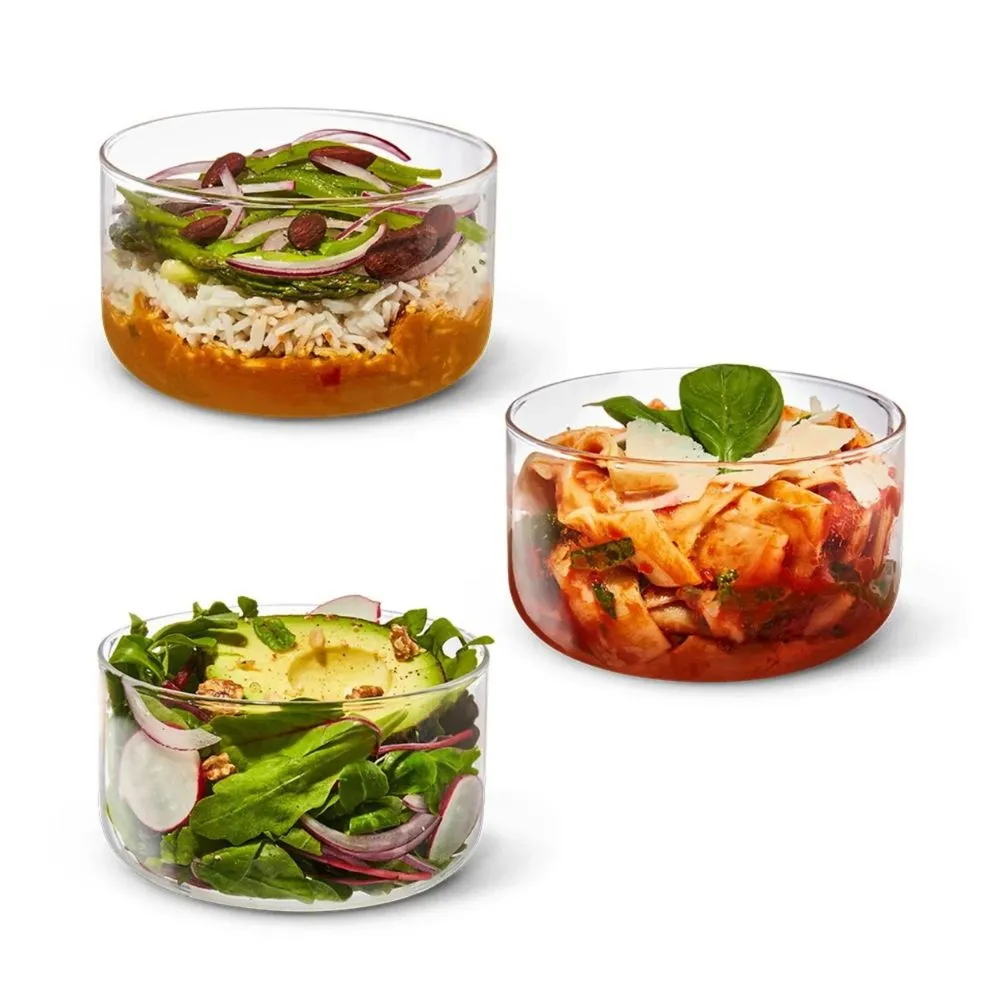 Black   Blum Glass Lunch Bowl 750ml