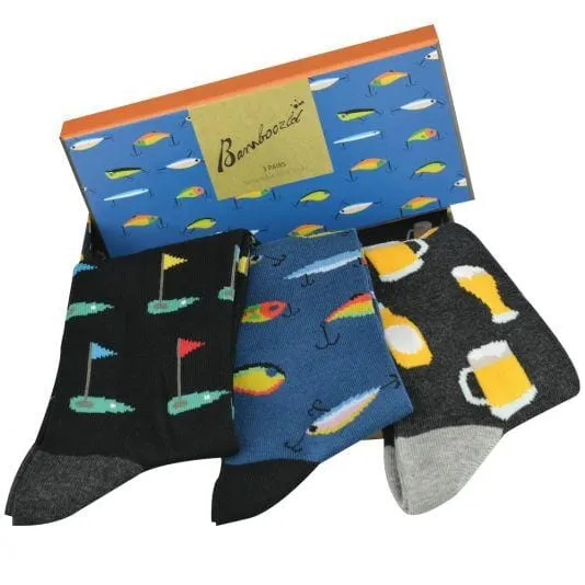 Blokes Life 3 pair Socks Gift Box