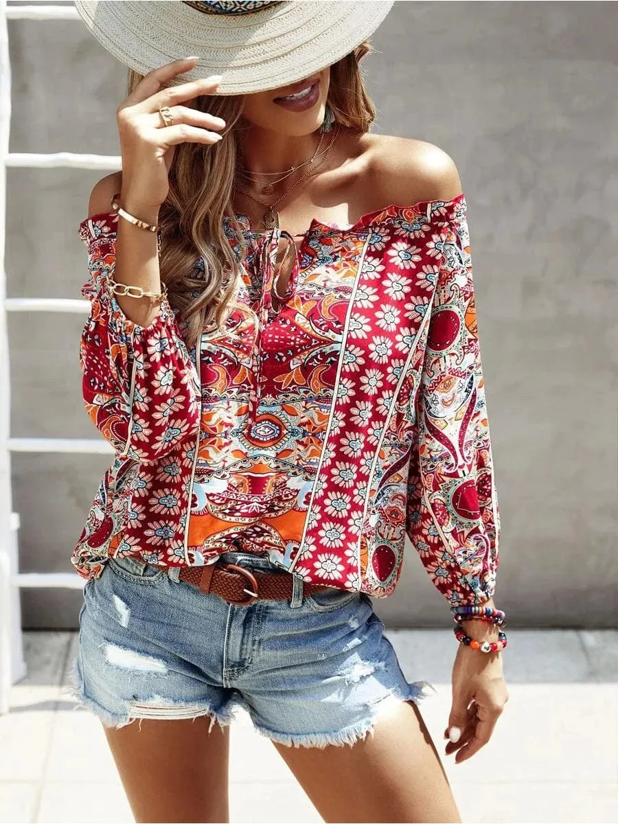 Bohemian Print Blouse