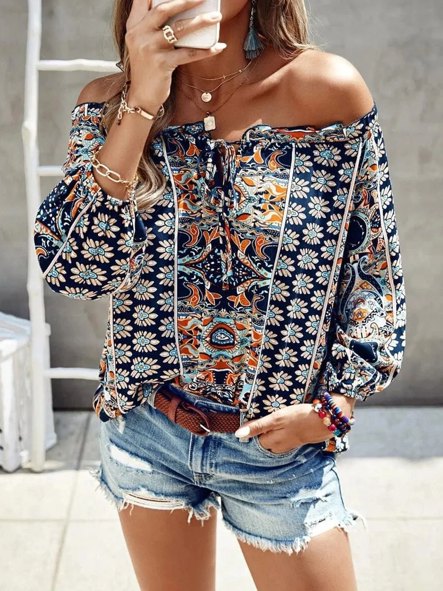 Bohemian Print Blouse