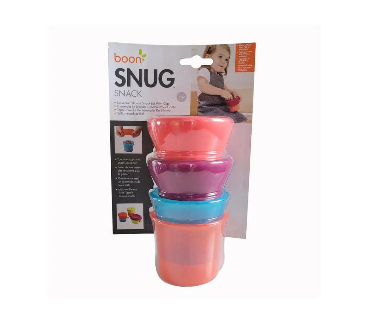 Boon - SNUG Snack Containers With Stretchy Silicone Lids