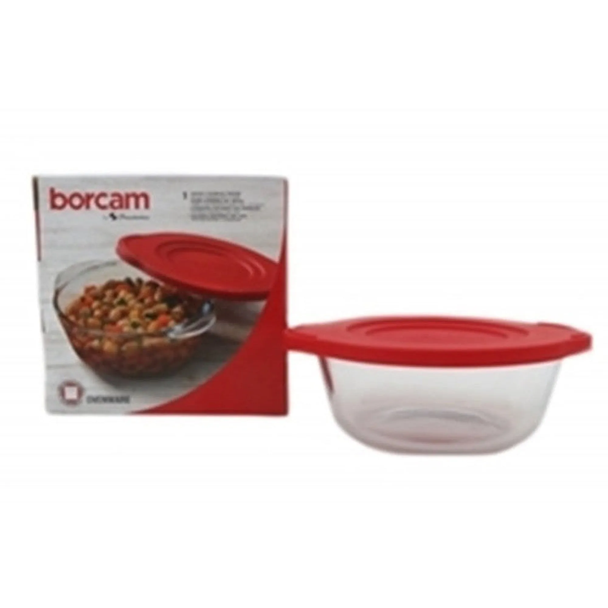 Borcam Casserole Round Red 251x220mm