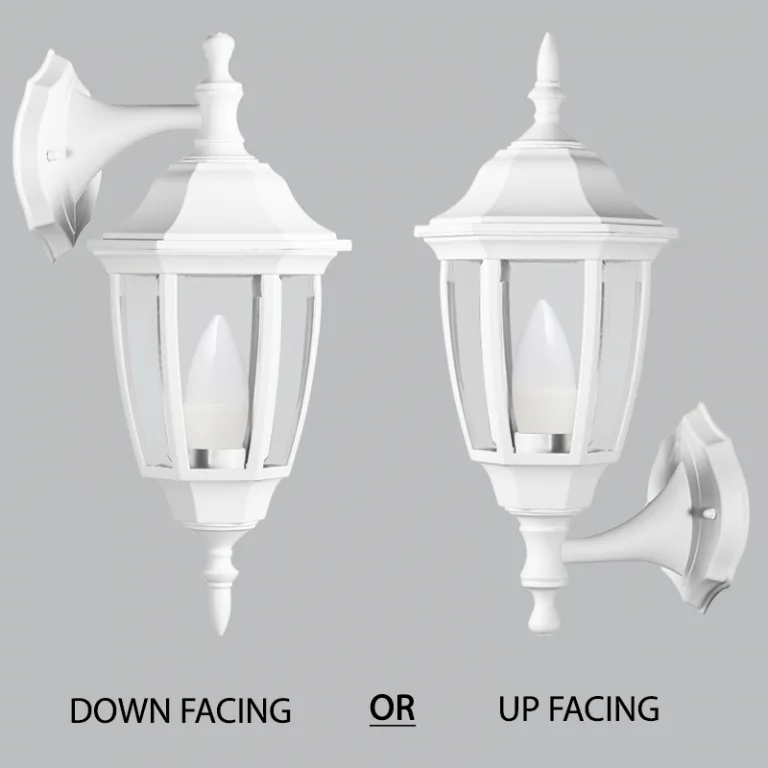 Bright Star Lighting L340 WHITE Convertible Up or Down Facing Lantern