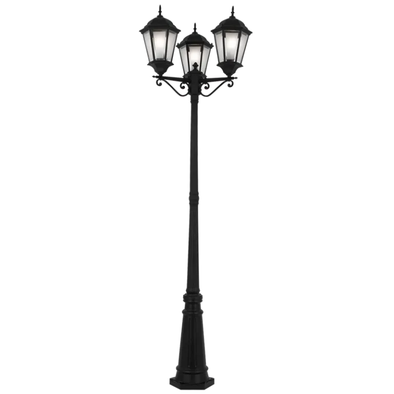 Bright Star Lighting LFL008/3 BLACK Standing Lantern