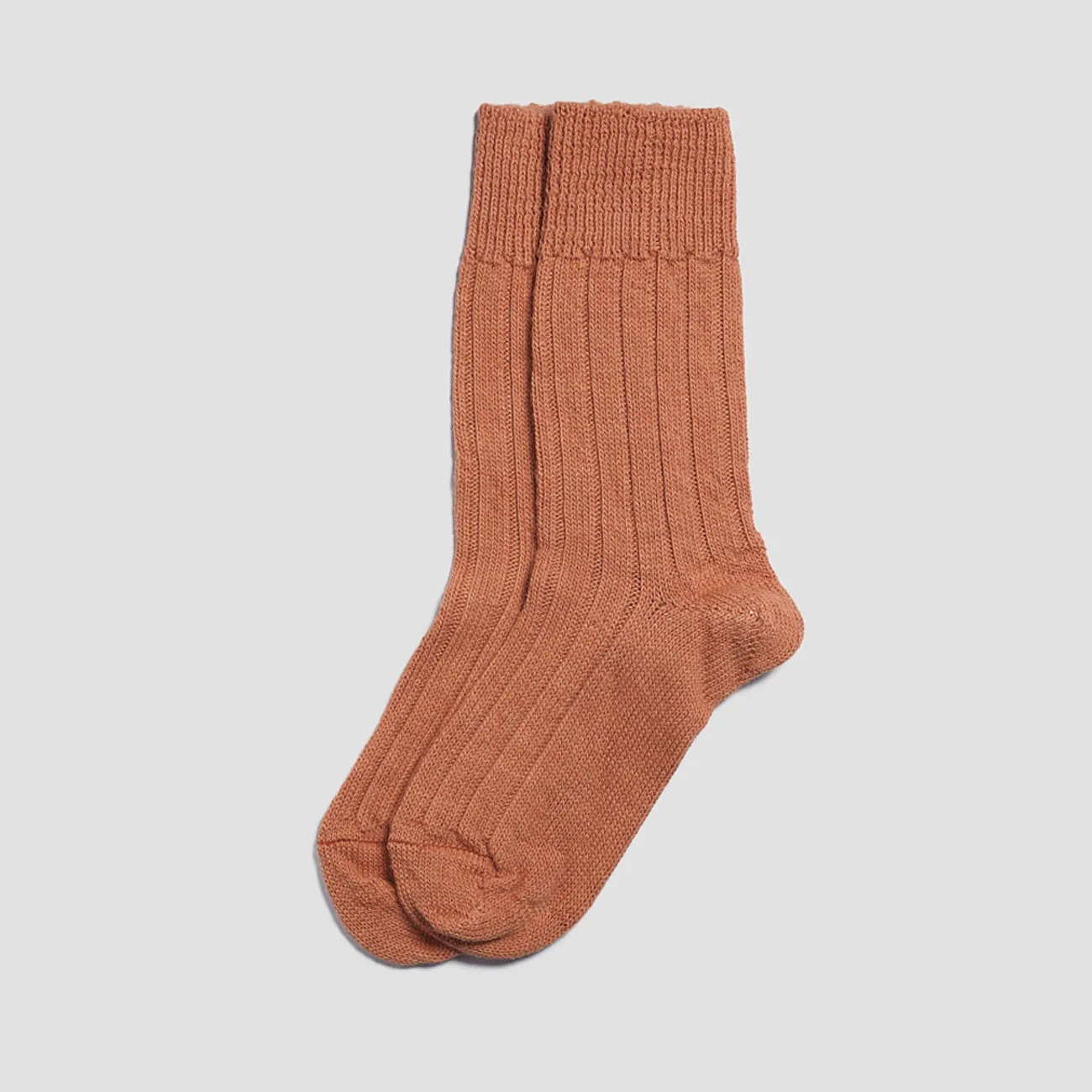 Burnt Orange Alpaca Bed Socks