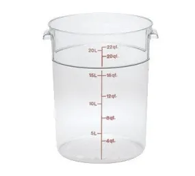 Cambro RFSCW22135 Camwear Storage Container, Round, 22 Qt. | Denson CFE