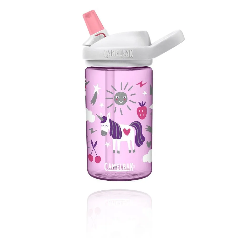 Camelbak Eddy  14Oz Kids Water Bottle With Tritan Renew Straw Top Leak-Proof When Closed Unicorn Party