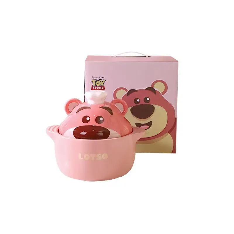 Charming Winnie the Pooh Ceramic Casserole for Gas Stove Cooking