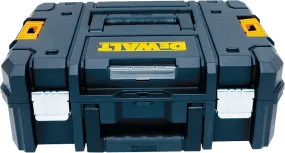 DEWALT TSTAK II Series DWST17807 Flat Top Tool Box, 66 lb, Plastic, Black, 6.37 in H x 13 in L x 17.25 in W Outside :EA: QUANTITY: 1