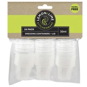 DRESSING CONTAINERS W/LIDS30PK 30ML