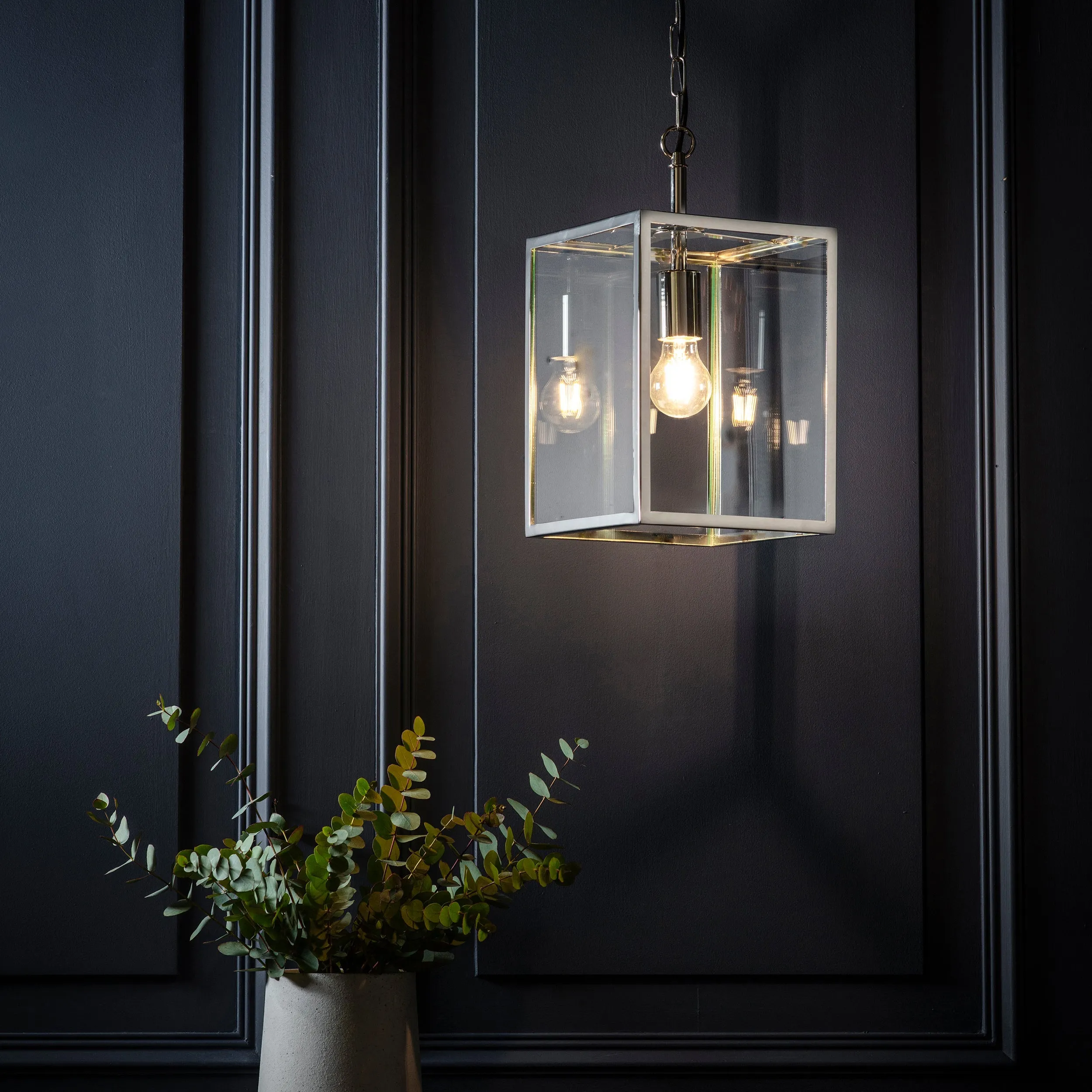 Endon Hadden Pendant Polished Nickel