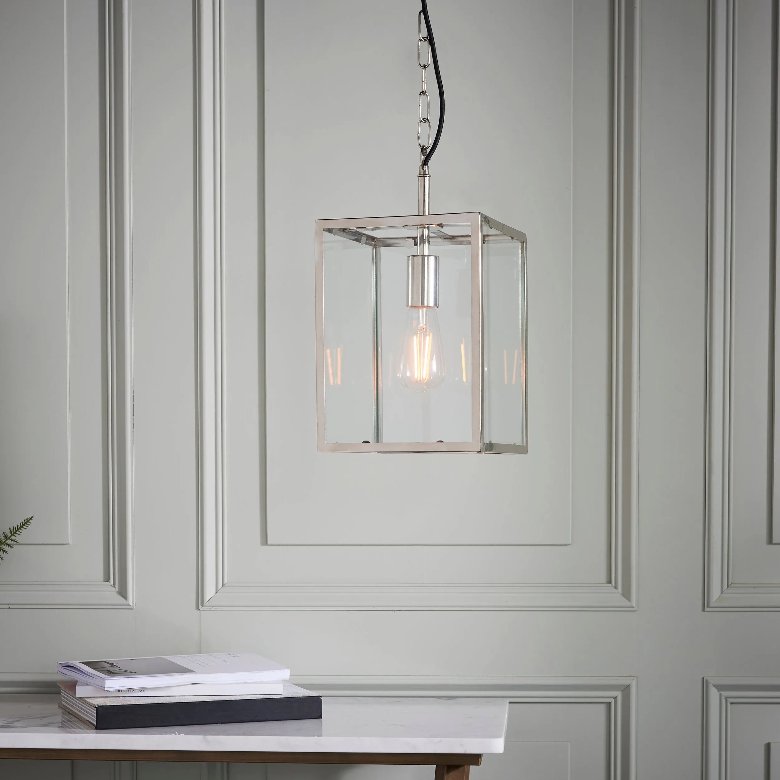 Endon Hadden Pendant Polished Nickel