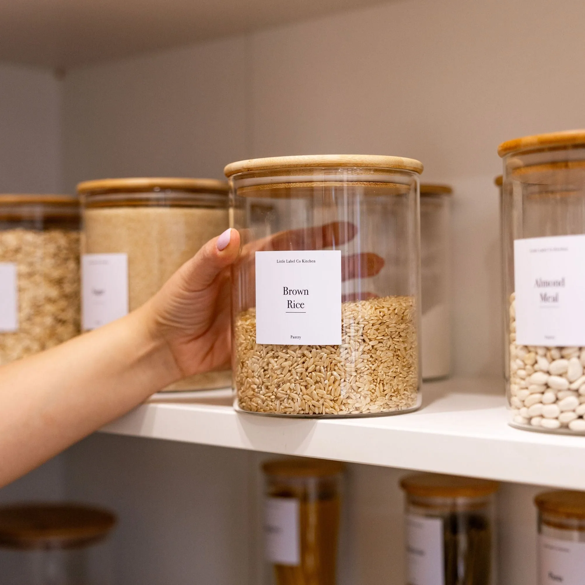 Glass Storage Jar with Bamboo Lid - 2L