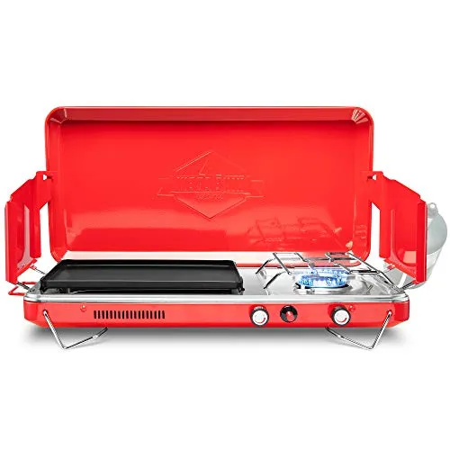 Hike Crew 2-in-1 Gas Camping Stove | Portable Propane Grill/Stove