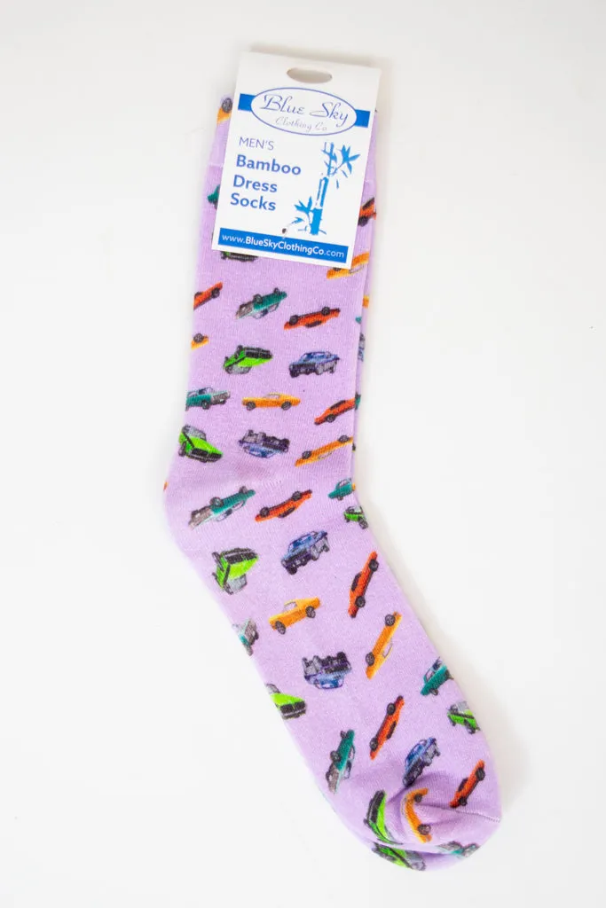 Men's Bamboo Dress Socks, Assorted Prints