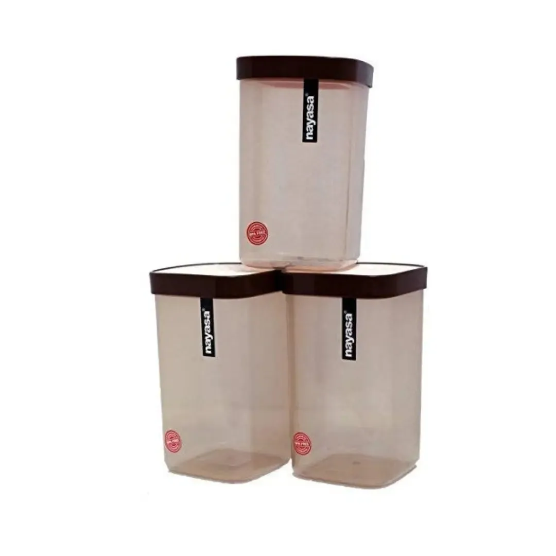 Nayasa Grey Fusion Plastic Containers Set Of 6 For Kitchen Storage 2100ml (Copy)