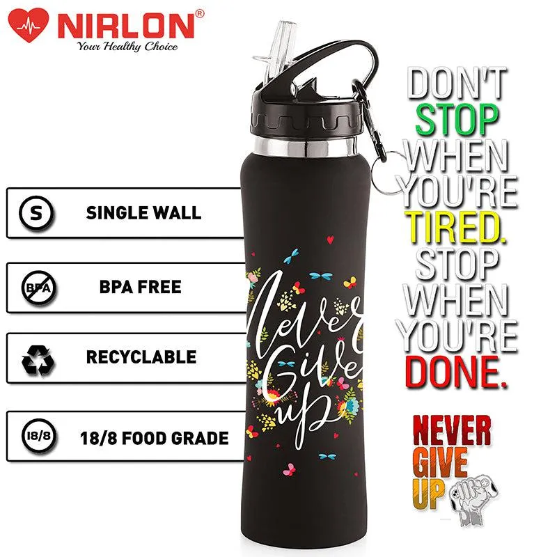 Never Give Up Sipper Water Bottle - 750 ML