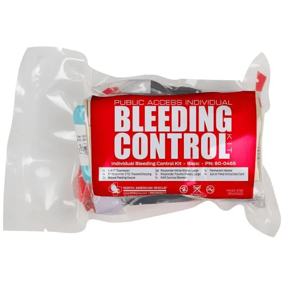 North American Rescue Individual Bleeding Control Kit - Intermediate - Vacuum Sealed