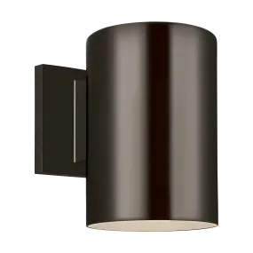 Outdoor Cylinders Small LED Wall Lantern