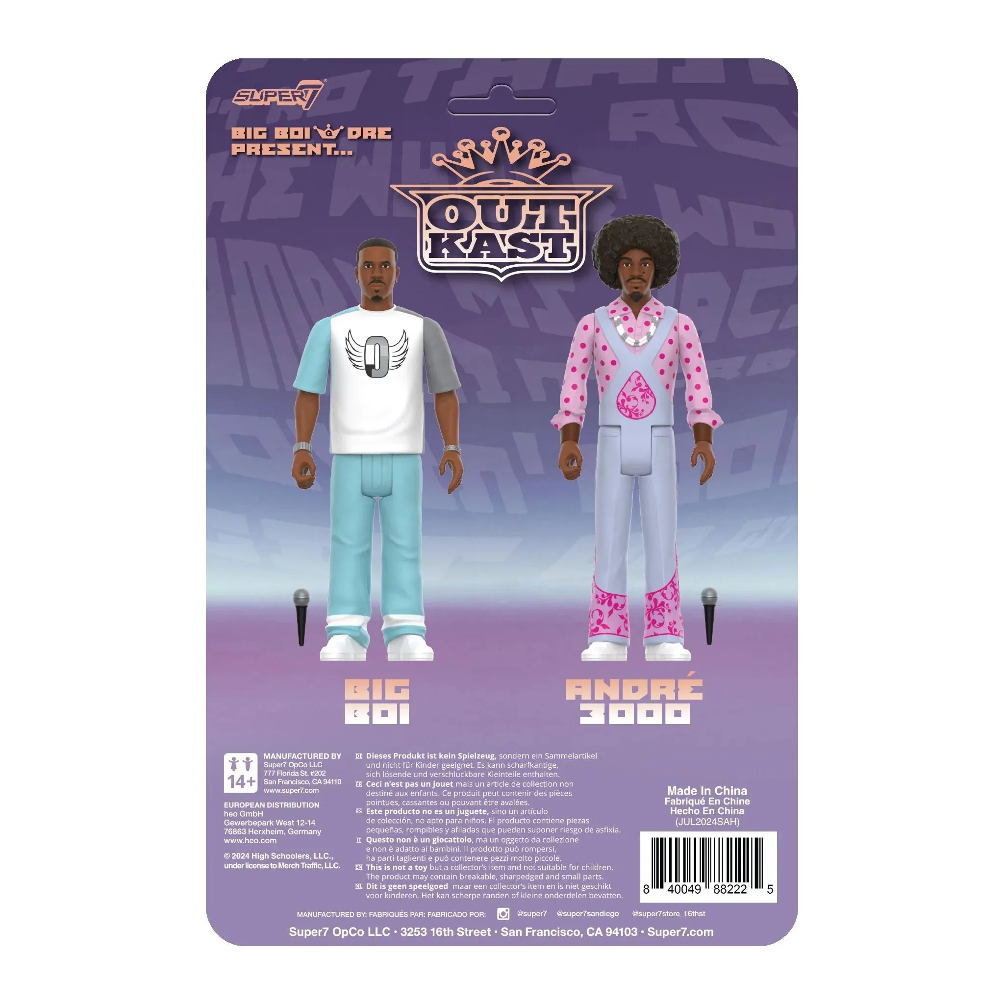 OutKast ReAction Figures Wave 3 OutKast (Big Boi & Dre Present)