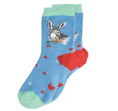 "Gentle Jack" Donkey Children Socks Size 6-8 1/2