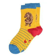 "Little One" Dachshund Children Socks Size 6-8 1/2