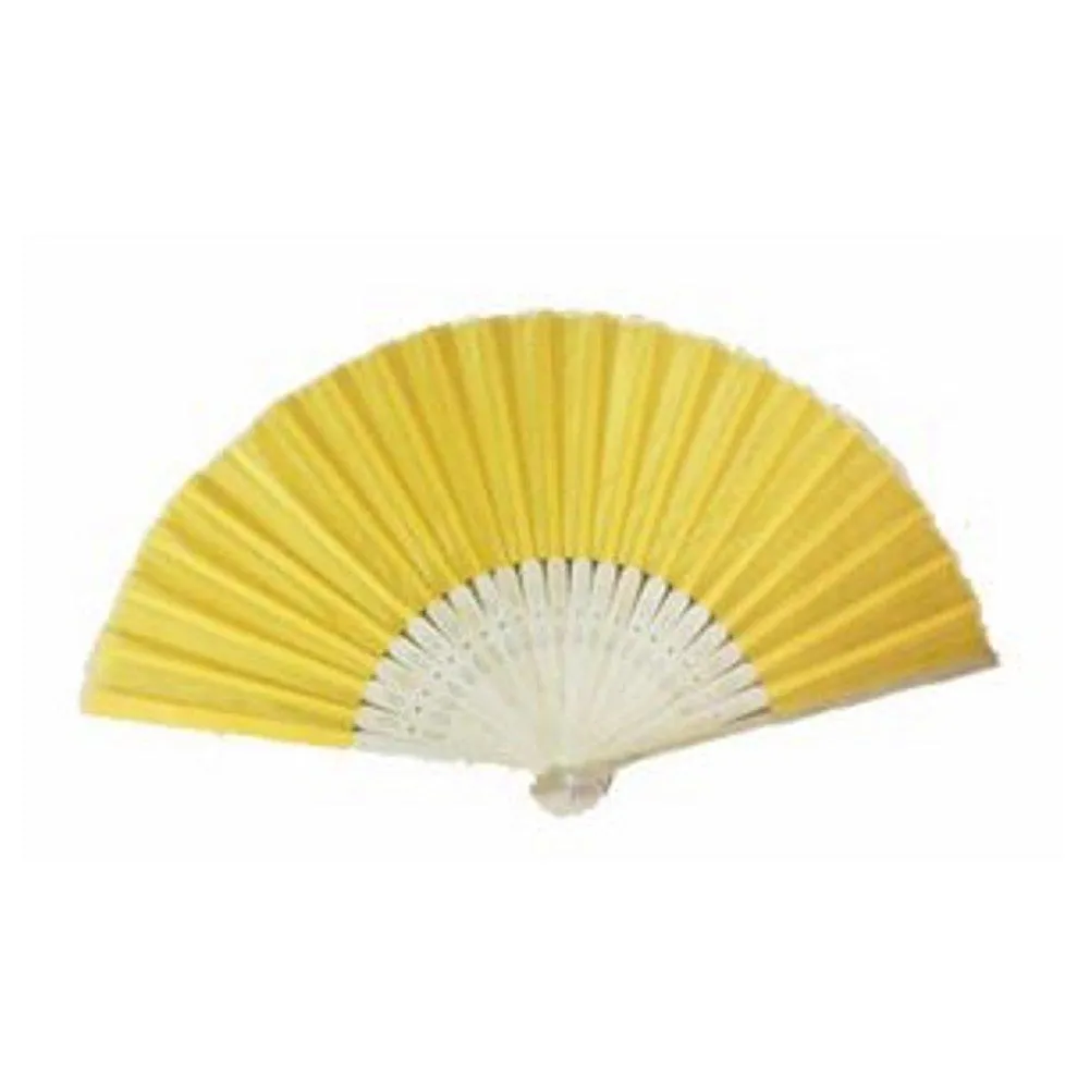 Silk Fan - Yellow (set of 50)