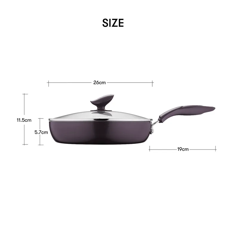 Supor Red Dot Frying Pan PJ26K4, Non-Stick Cooking Pan, 26 cm