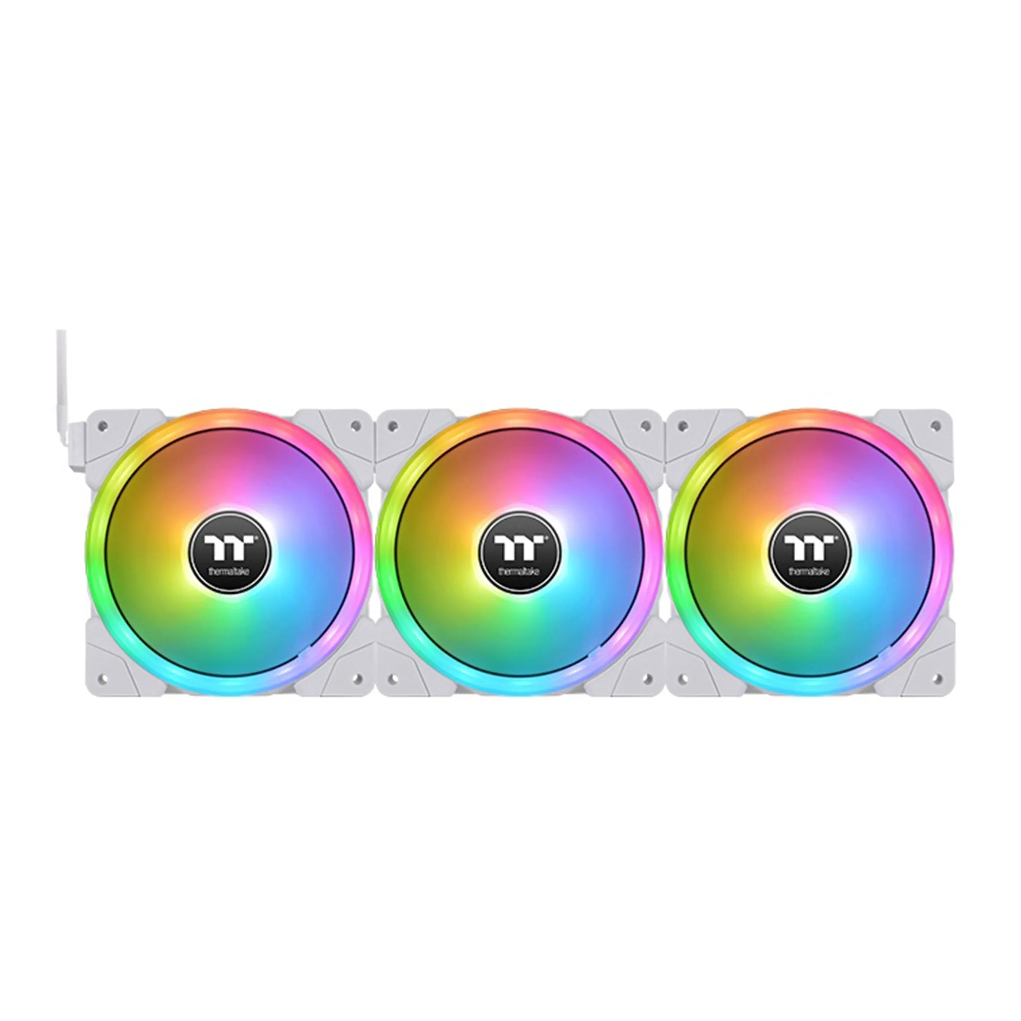 Thermaltake CL-F161-PL12SW-A SWAFAN EX12 RGB PC Cooling Fan White TT Premium Edition 3-Pack