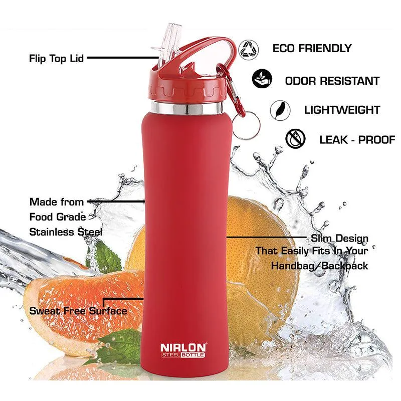 Valento Sipper Water Bottle (Red) - 750 ML