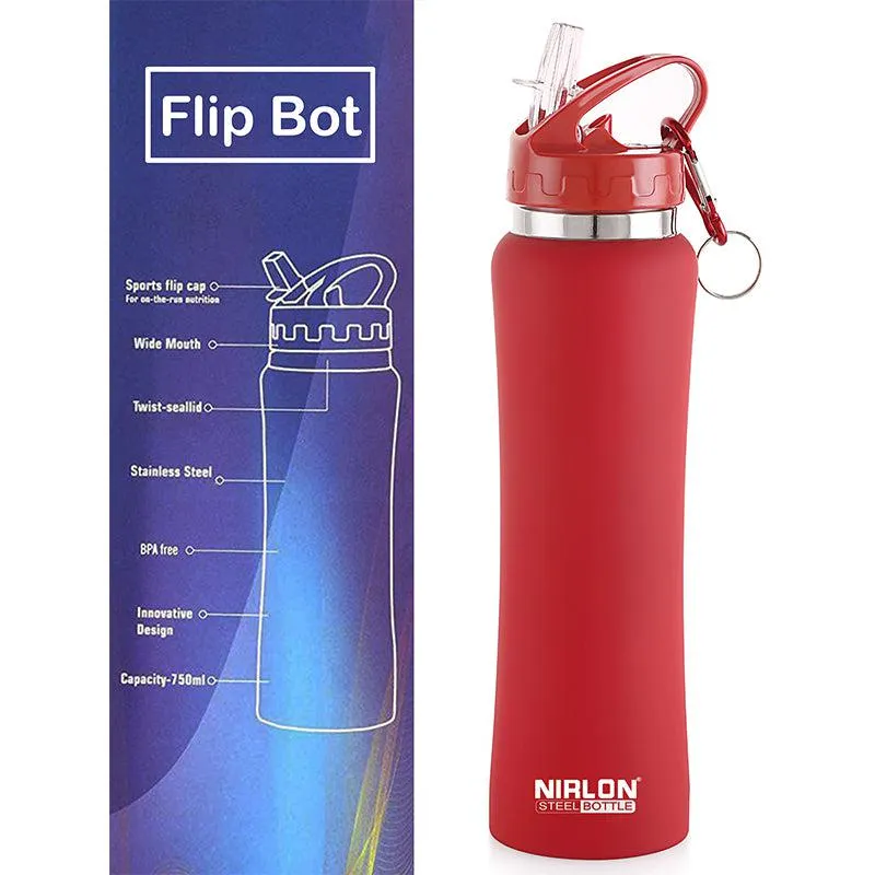 Valento Sipper Water Bottle (Red) - 750 ML