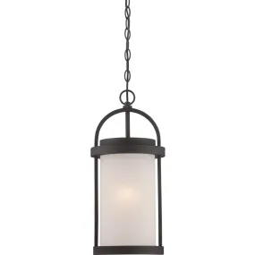 Willis 20 In. LED Outdoor Hanging Lantern Black finish