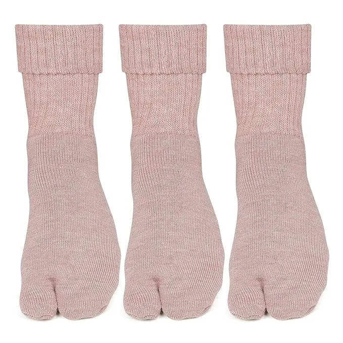 Women's Fawn Woolen Socks - Pack of 3